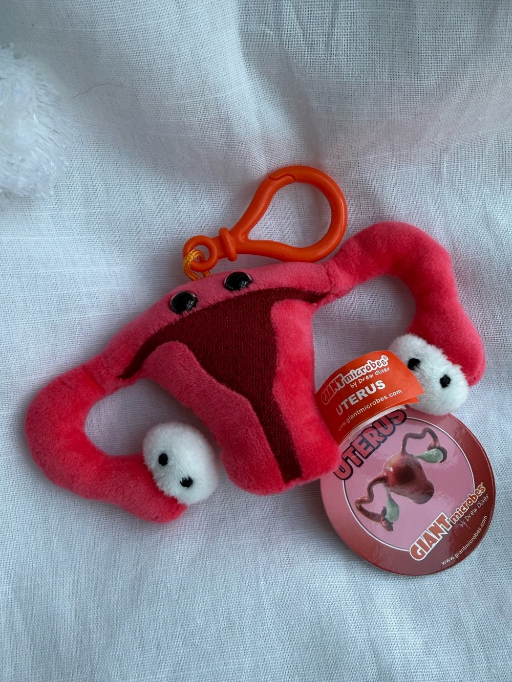 GIANT MICROBES Uterus Keychain NWT